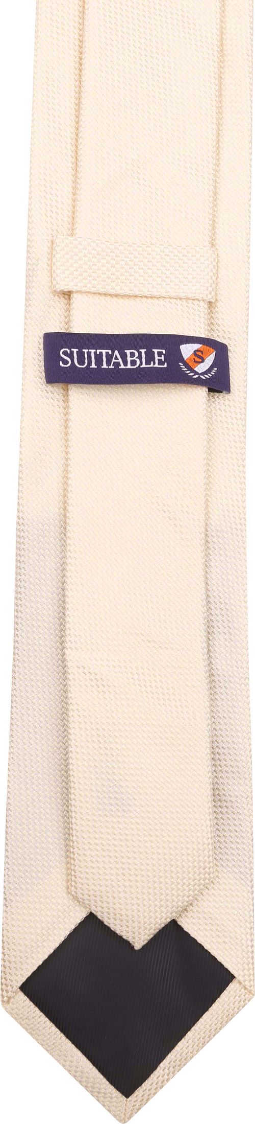 Suitable Silk Tie Ecru Product / Achterkant