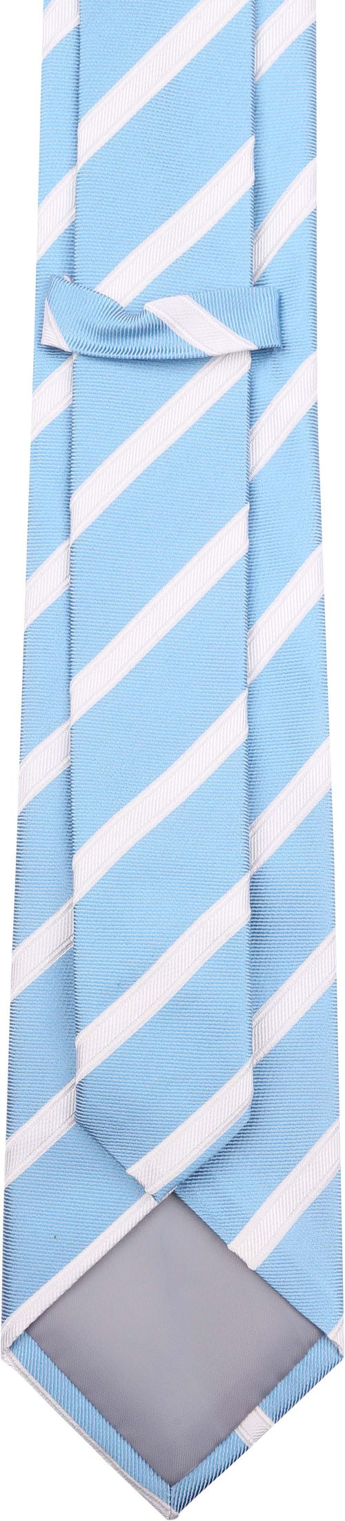 Suitable Tie Silk Stripe Blue Product / Achterkant