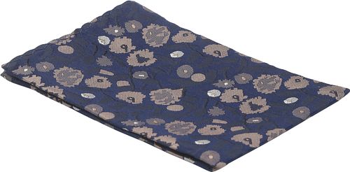 Suitable Silk Necktie Flowes Navy Product
