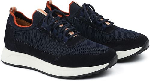 Suitable Sneaker Suede Navy Product / Detail