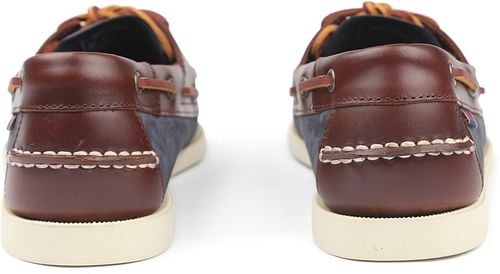 Sebago Deck Shoes Docksides Portland Navy Brown Product / Achterkant