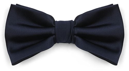 Suitable Satin Bow Tie Blue Product