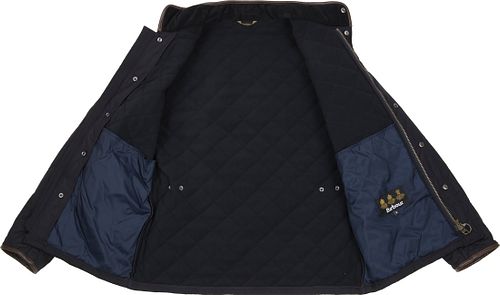 Barbour Quilted Jas Powell Navy Product / Detail