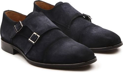 Melik Shoe Derby Sugero Suede Navy Product / Detail