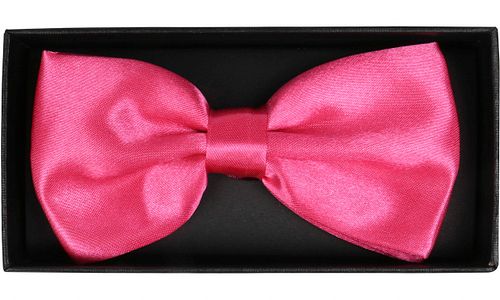 Suitable Satin Bow Tie Fuchsia Pink Verpakking