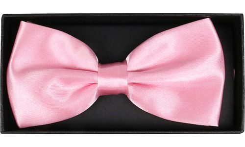 Suitable Noeud Papillon en Soie Rose Verpakking