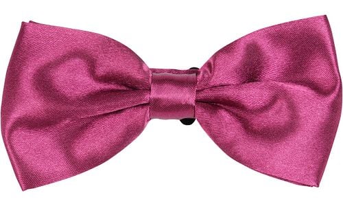 Suitable Satin Bow Tie Eggplant Red Product