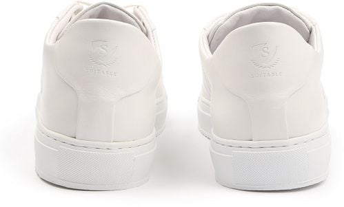 Suitable Nubuck Skave Sneaker Weiß Product / Achterkant
