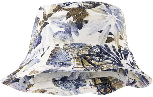 R2 Amsterdam Bucket Hat Print Blauw Product