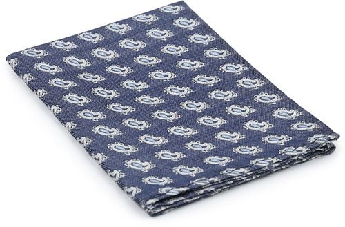 Suitable Silk Necktie Blue Print Product / Detail