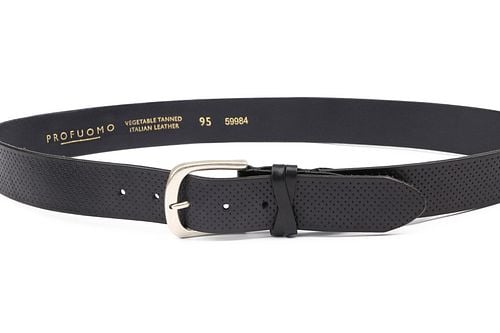Profuomo Leren Riem Roma Donkerblauw Product / Detail