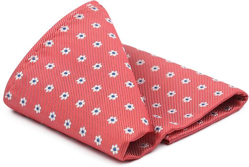 Suitable Silk Necktie Red Print Flower Product