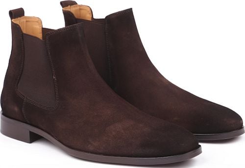 Suitable Chelsea Boot Suede Dark Brown Product
