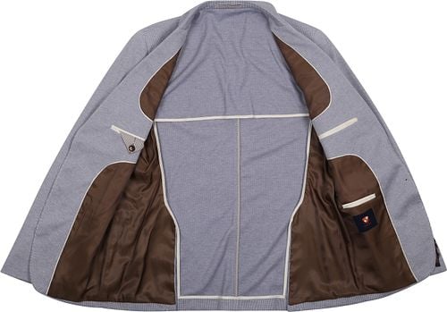 Suitable Kostuum Flex Pied De Poule Blauw Product / Detail