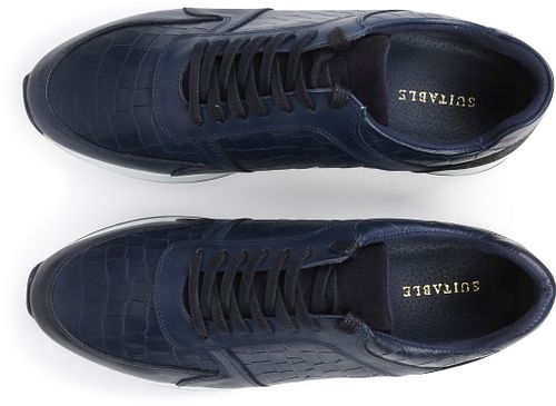 Suitable Sneaker Run Croco Dark Blue Product