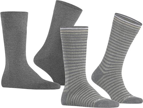 Burlington Everyday 2-Pack Strepen Grijs Product