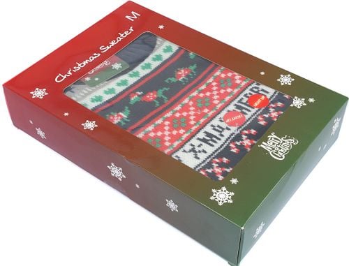Suitable's Light Up Christmas jumper With Ginger Bread and Canes Verpakking