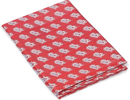 Suitable Silk Necktie Red Print Product