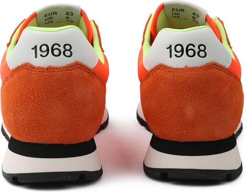 Sun68 Sneaker Tom Fluo Solid Arancio Orange Product / Achterkant