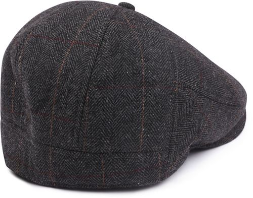 Barts Herringbone Surr Cap Wool Mix Charcoal Product / Achterkant