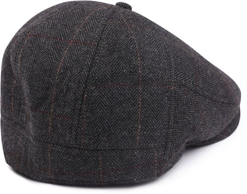 Barts Herringbone Surr Cap Wool Mix Charcoal Product / Achterkant