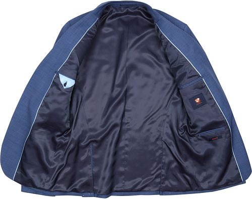 Suitable Kostuum Toulon Wol Blauw