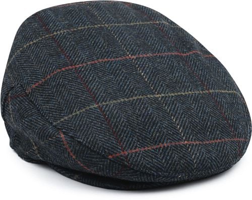 Barbour Wilkin Flat Cap Herringbone Blue Product