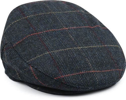 Barbour Wilkin Flat Cap Herringbone Donkergroen Product