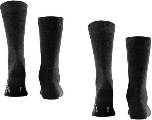 Falke Happy Socks 2 Pair Black Product / Achterkant