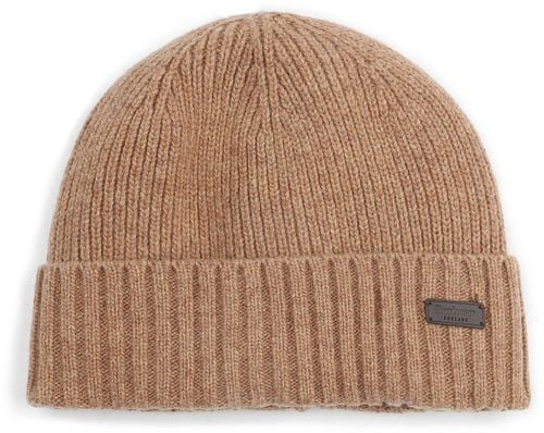 Barbour Beanie Carlton Wolle Camel Product