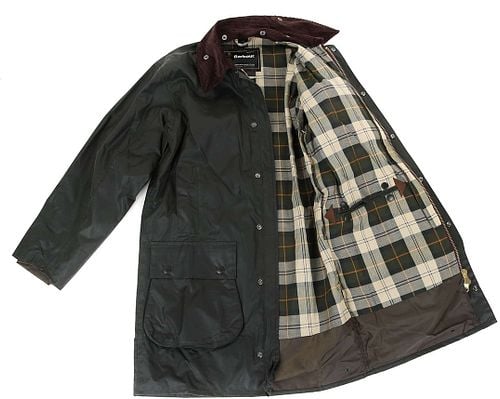 Barbour Border Wax Jas Groen Product / Detail
