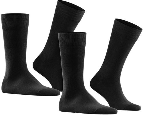 Falke Happy Socks 2 Pair Black Product / Detail