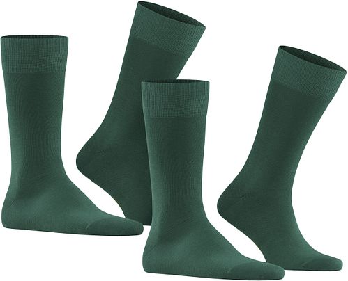 Falke Happy Sokken 2-Pack Donkergroen Product