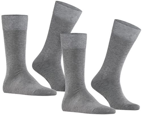 Falke Happy Socks 2 Pair Grey Melange Product