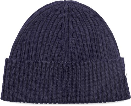 Lacoste Knitted Beanie Wool Navy Product / Achterkant