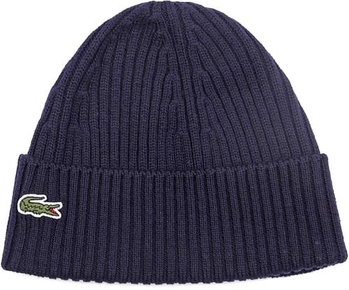 Lacoste Knitted Beanie Wool Navy Product