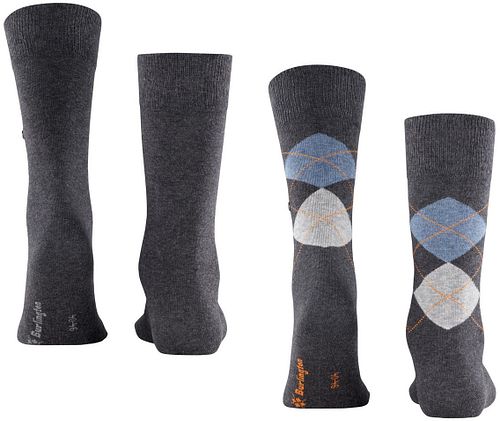 Burlington Everyday 2-Pack Anthracite 3081 Product / Achterkant