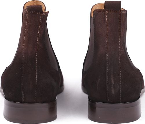 Suitable Chelsea Boot Suede Dark Brown Product / Achterkant