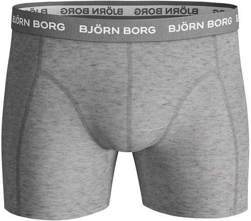 Bjorn Borg Cotton Stretch Boxers 3Pack Zwart Grijs Product / Detail