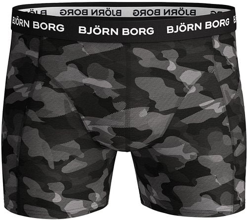 Bjorn Borg Cotton Stretch Boxers 3Pack Zwart Grijs Product / Detail