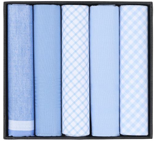 Suitable handkerchiefs 5-Pack Design Light Blue Product