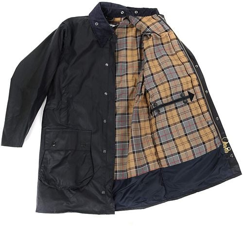 Barbour Border Wax Jas Blauw Product / Detail
