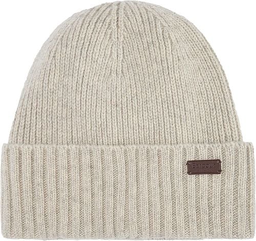 Barbour Beanie Carlton Wolle Greige Product