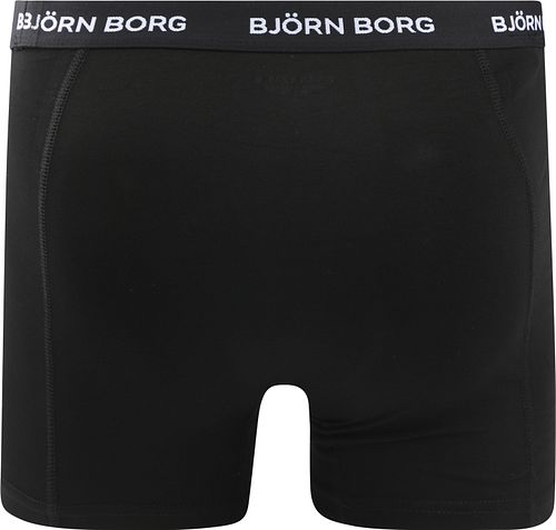 Bjorn Borg Cotton Stretch Boxers 3Pack Noir Product / Achterkant