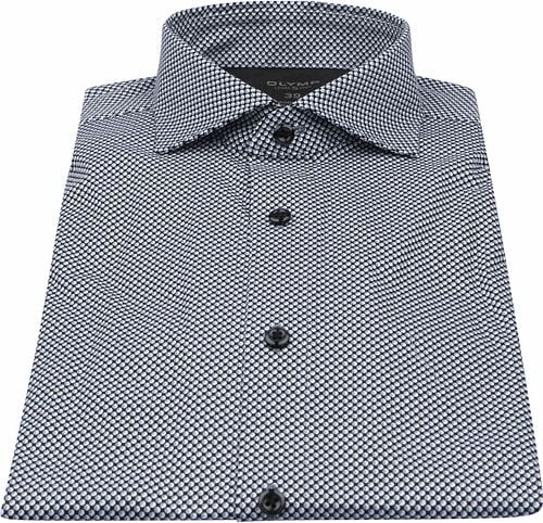 Olymp Level 5 Shirt Body Fit Circles Black Product / Detail