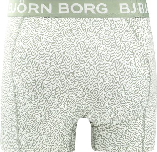 Bjorn Borg Boxers 3Pack Stretch Green Product / Achterkant
