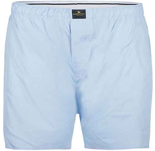 Steppin' Out Boxer Mid Blue Poplin Product