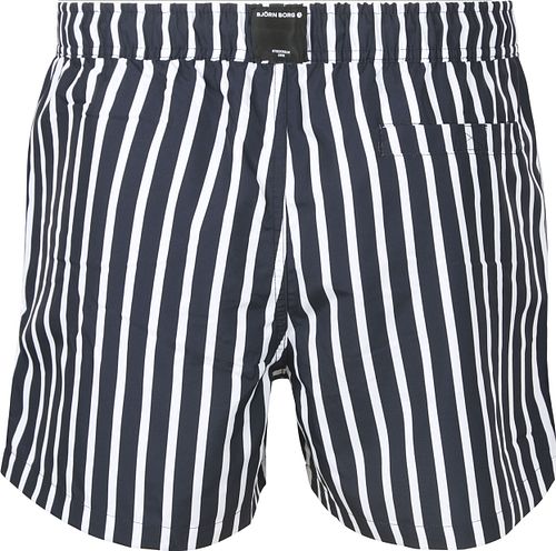 Bjorn Borg Swimshort Stripe Navy Product / Achterkant