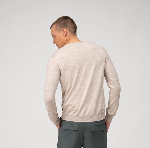 Olymp Casual Trui Wol Beige Model / Voorkant