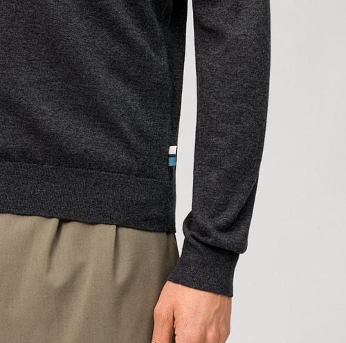 Olymp Pullover Lvl 5 Dunkelgrau Model / Voorkant